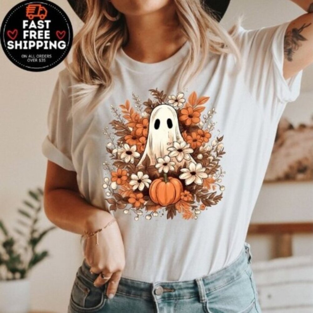 Retro Halloween Ghost Dog Shirt, Ghost Dog Halloween Shirt, Dog Halloween Shirt